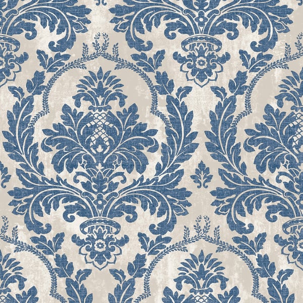 Galerie Wallpaper Product code: 25716 - Cottage Chic Wallpaper Collection - Blue Cream Colours -  