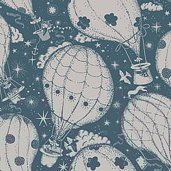 Galerie Wallcoverings Product Code 29006 - Resan Wallpaper Collection - Dark blue Colours - Ballongerna Design