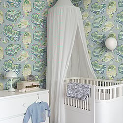Galerie Wallcoverings Product Code 29009 - Resan Wallpaper Collection - Light blue Colours - Staden Design