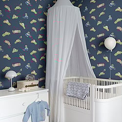 Galerie Wallcoverings Product Code 29014 - Resan Wallpaper Collection - Dark blue Colours - Bilarna Design