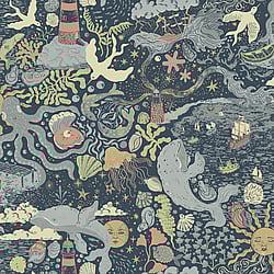 Galerie Wallcoverings Product Code 29018 - Resan Wallpaper Collection - Dark blue Colours - Havet Design