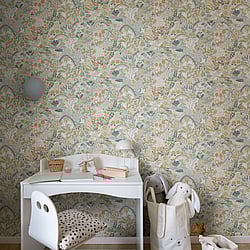 Galerie Wallcoverings Product Code 29029 - Resan Wallpaper Collection - Green Colours - Tåget Design
