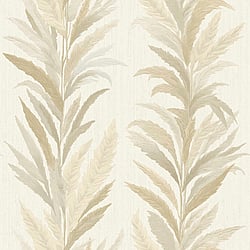 Galerie Wallcoverings Product Code 35902 - Ornamenta Wallpaper Collection - Beige Gold Colours - Leaf Flourish Design