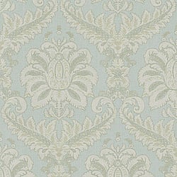 Galerie Wallcoverings Product Code 35923 - Ornamenta Wallpaper Collection - Blue Cream Colours - Traditional Damask Design