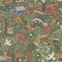 Galerie Wallcoverings Product Code 63003 - Resan Wallpaper Collection - Multi dark Colours - Bygga Bo Design