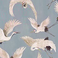 Galerie Wallcoverings Product Code: DW2019 - Designer Walls Wallpaper Collection Galerie Wallcoverings Product Code DW2019 - Designer Walls Wallpaper Collection - Light Blue Fog Colours - Cranes Design