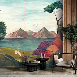 Galerie Wallcoverings Product Code: DW2037 - Designer Walls Wallpaper Collection Galerie Wallcoverings Product Code DW2037 - Designer Walls Wallpaper Collection - multicolour Colours - Oriental Landscape Design