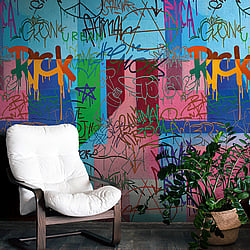 Galerie Wallcoverings Product Code WH45193M - Welcome Home Murals Wallpaper Collection - Multi-coloured Colours - Graffiti Vibes Design