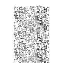 Galerie Wallcoverings Product Code WH45227M - Welcome Home Murals Wallpaper Collection - Black, White Colours - Hand-drawn City Scape Design