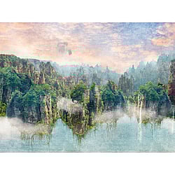 Galerie Wallcoverings Product Code WH45273M - Welcome Home Murals Wallpaper Collection - Multi-coloured Colours - Misty Mountain Reflections Design