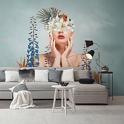 Galerie Wallcoverings Product Code WH45276M - Welcome Home Murals Wallpaper Collection - Multi-coloured Colours - Floral Muse Portrait Design