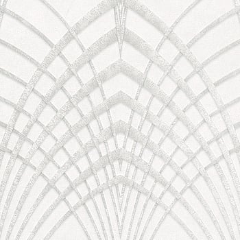 Galerie Wallcoverings Product Code 32277 - Avalon Wallpaper Collection - White Grey Pearl Colours -  