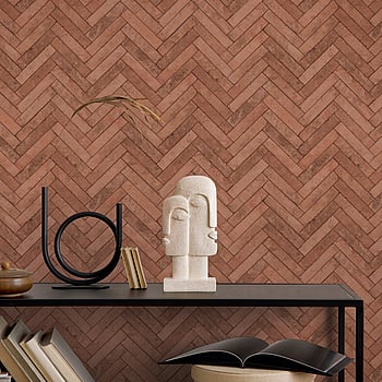 Galerie Wallcoverings Product Code 45763 - Bricks And More Wallpaper Collection - Red Colours -  