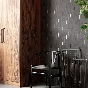 Galerie Wallcoverings Product Code BO23064 - Luxe Wallpaper Collection - Black Colours -  