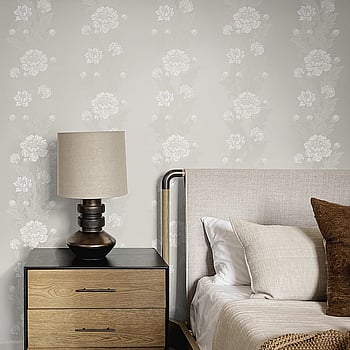 Galerie Wallcoverings Product Code ET12708 - Arts and Crafts Wallpaper Collection - White Beige Colours -  